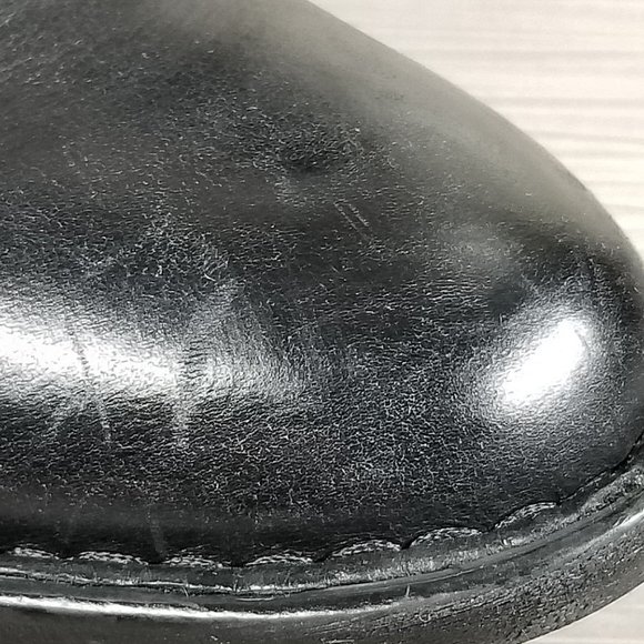Born Poly Riding Boot, Black Leather Brogue Detailed, Womens Size 6.5 - Picture 15 of 15